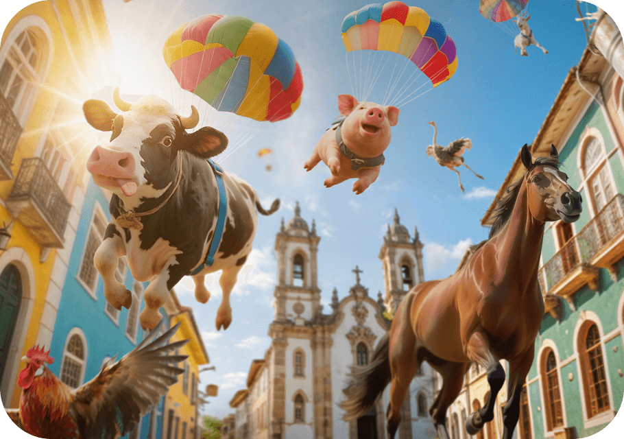 Ivoire case — campaign with parachuting animals