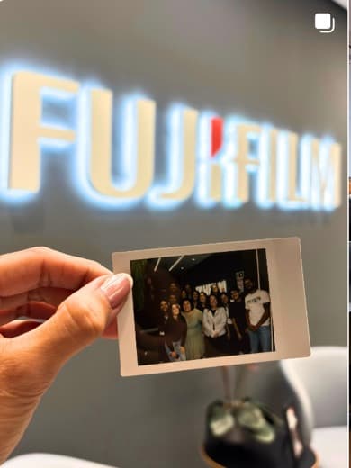 Visit to Fujifilm — instant photo with the Ivoire team